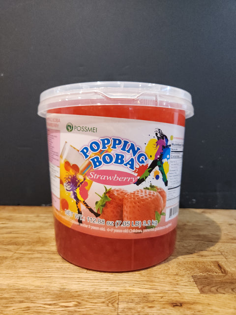 Strawberry Popping Boba