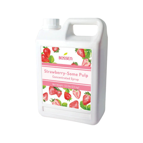 Bossen Strawberry Syrup (Some Pulp)